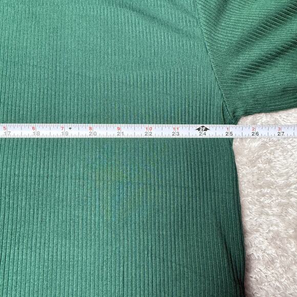 Dressed in LaLa Lex Original Hunter Green Ribbed Playsuit Womens Size L NWOT - Picture 6 of 13